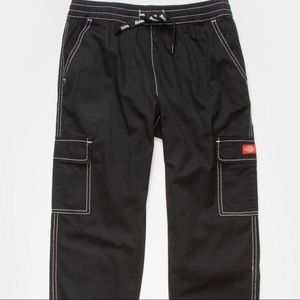Dickies Cargo Girls Twill Joggers - Black Size XL